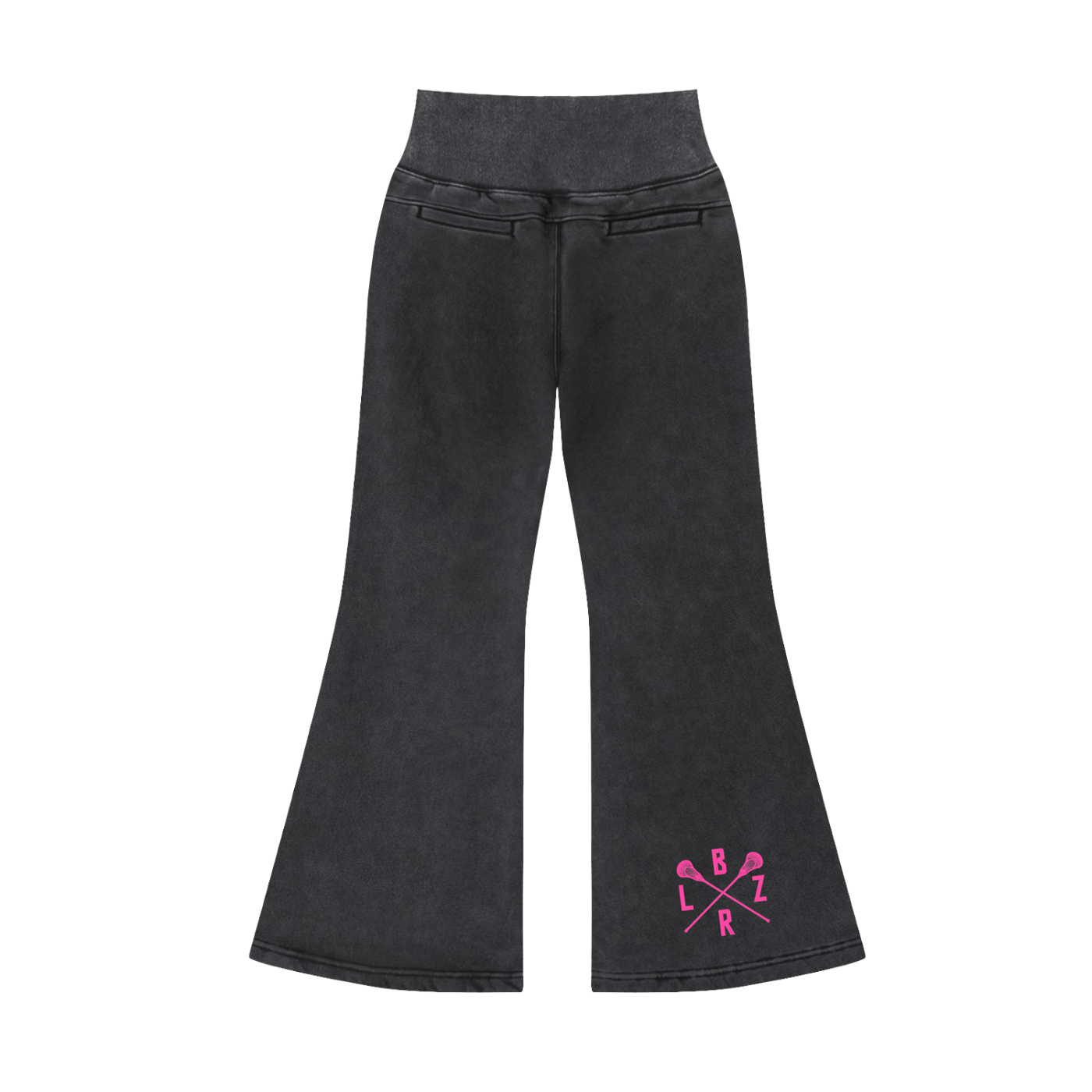 Vintage Washed Flared Fleece Pants
